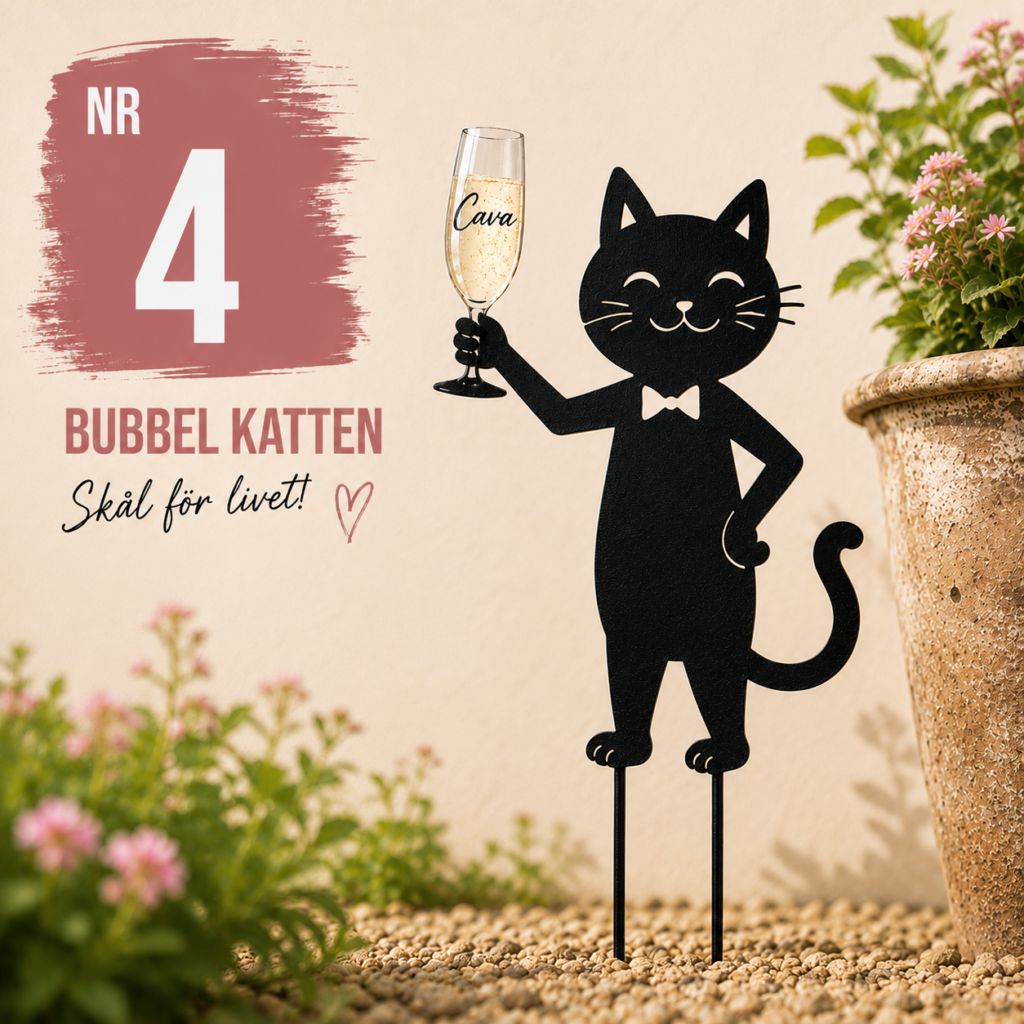Katt figur nr 1 - Bubbelmusen 🥂